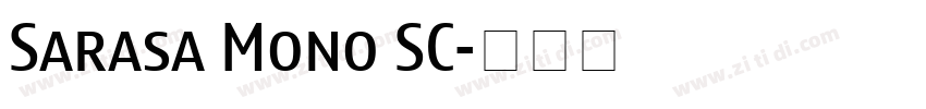 Sarasa Mono SC字体转换
